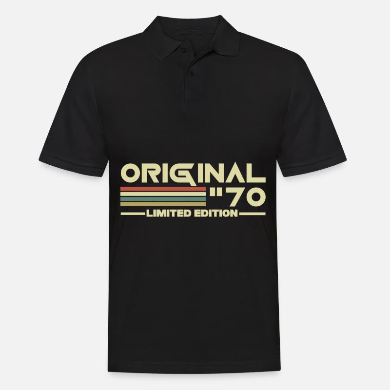 1960 - Männer Poloshirt - Schwarz
