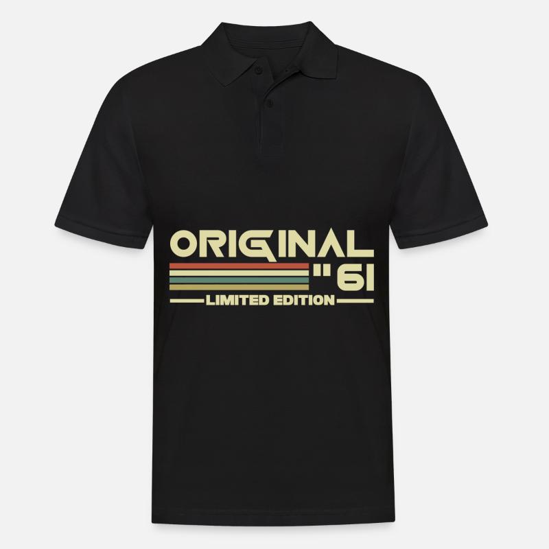 1961 - Männer Poloshirt - Schwarz