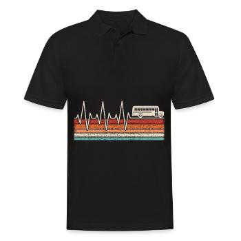 Bus Driver Heartbeat Bus - Men's Polo Shirt - black - Front - Kai (181cm)