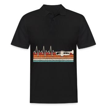 Battement de cœur de la trompette - Polo Homme - noir - Devant - Kai (181cm)