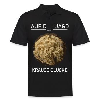 Krause Gucke Pilzsammler - Männer Poloshirt - Schwarz - Vorne - Kai (181cm)