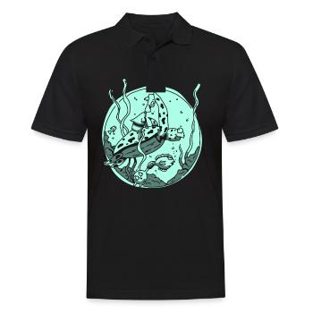 Beste Freunde - Männer Poloshirt - Schwarz - Vorne - Kai (181cm)