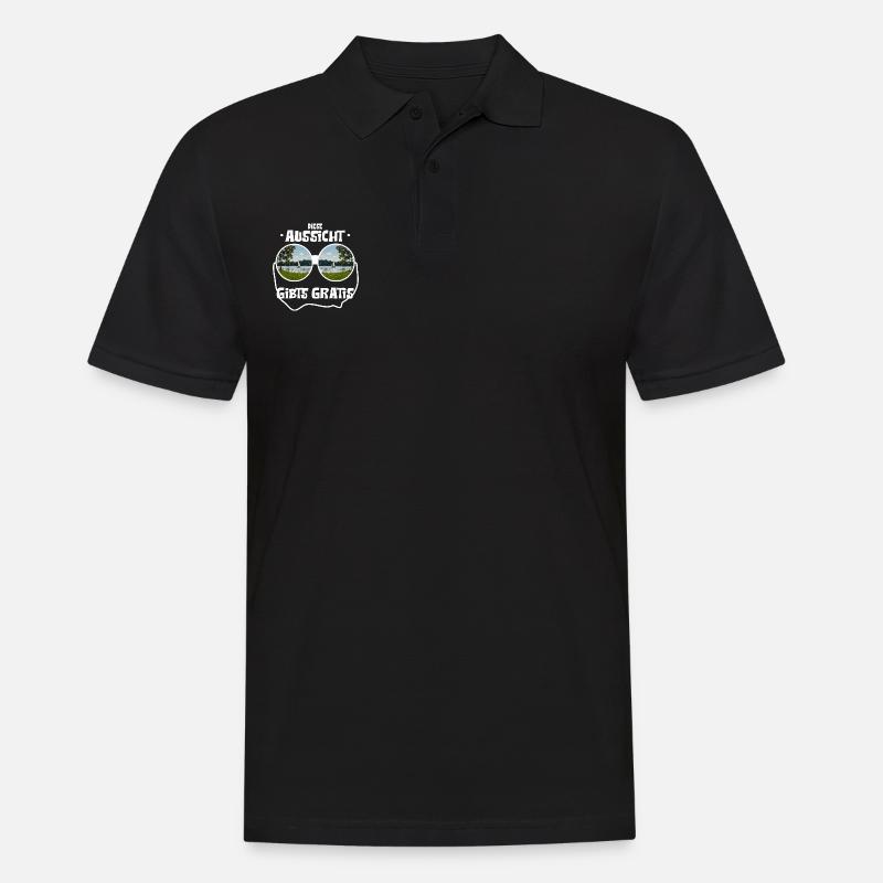 This view is free ! - Men's Polo Shirt - black