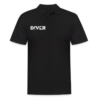 Chemise de plongeur J’adore la plongée sous-marine - Polo Homme - noir - Devant - Kai (181cm)