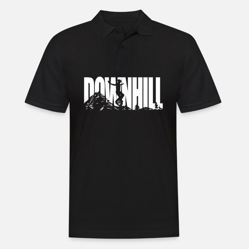 Monocycle de descente - Polo Homme - noir