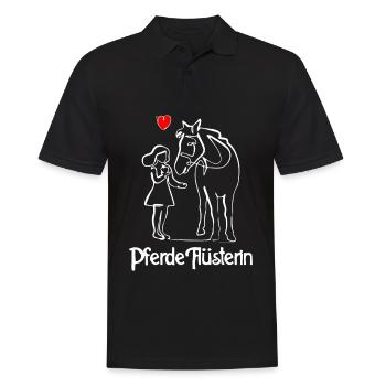 Pferde Flüsterin - Männer Poloshirt - Schwarz - Vorne - Kai (181cm)
