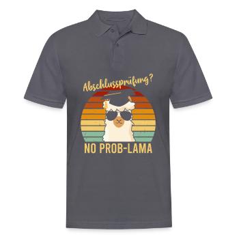 Abschlussprüfung No Problama Schulabschluss - Männer Poloshirt - Anthrazit - Vorne - Nico (186cm)