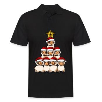 Arbre de Noël Lama - Polo Homme - noir - Devant - Kai (181cm)