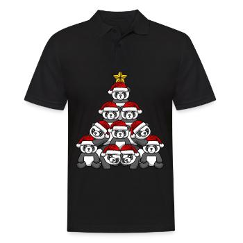 Arbre de Noël Panda - Polo Homme - noir - Devant - Kai (181cm)