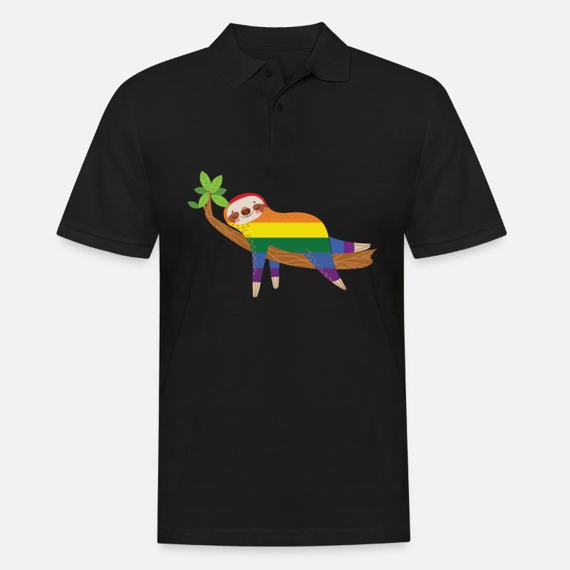 Sloth Pride - Men's Polo Shirt - black