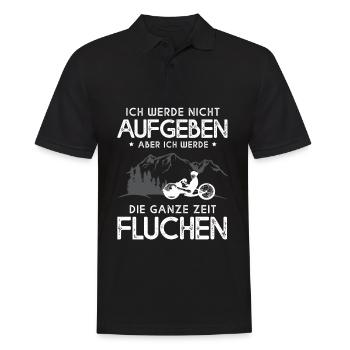 Ich Werde Nicht Aufgeben Fluchen Handbike - Männer Poloshirt - Schwarz - Vorne - Kai (181cm)