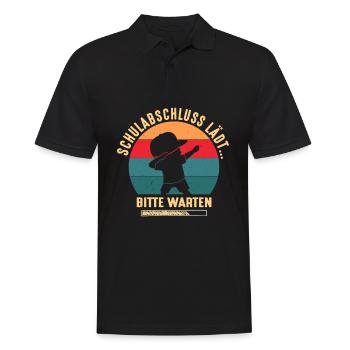 Schulabschluss Lädt Absolvent Abgänger Abschluss - Männer Poloshirt - Schwarz - Vorne - Kai (181cm)