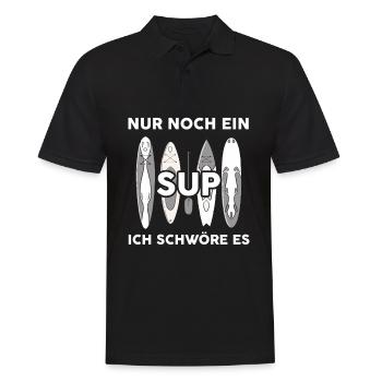 Nur Noch Ein SUP Ich Schwöre Es Stand Up Paddel - Männer Poloshirt - Schwarz - Vorne - Kai (181cm)
