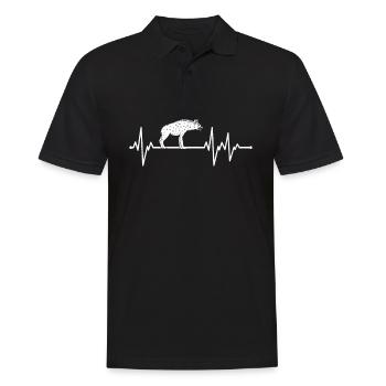 Battement de cœur de hyène - Polo Homme - noir - Devant - Kai (181cm)
