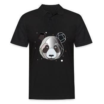 Polygone panda - Polo Homme - noir - Devant - Kai (181cm)