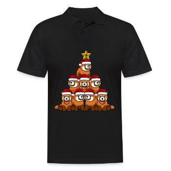 Arbre de Noël Panda - Polo Homme - noir - Devant - Kai (181cm)