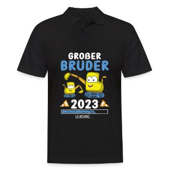 Großer Bruder 2023 - Männer Poloshirt - Schwarz - Vorne - Kai (181cm)