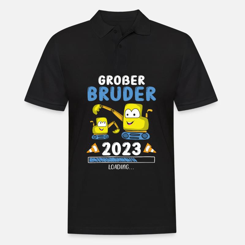 Großer Bruder 2023 - Männer Poloshirt - Schwarz