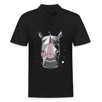Polygone de rhinocéros - Polo Homme - noir - Devant - Kai (181cm)