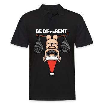 Soyez différent Pug Bat Père Noël - Polo Homme - noir - Devant - Kai (181cm)