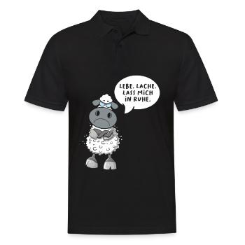 Lebe Lache Lass Mich In Ruhe - Männer Poloshirt - Schwarz - Vorne - Kai (181cm)