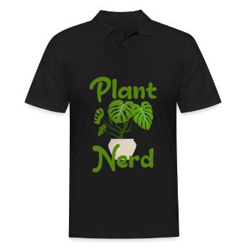 Nerd des plantes - Polo Homme - noir - Devant - Kai (181cm)