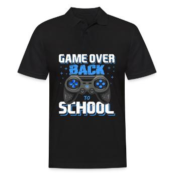 Start of School Game Over Gaming First day of school - Men's Polo Shirt - black - Front - Kai (181cm)