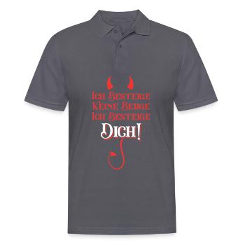 Ich Besteige Keine Berge Ich Besteige Dich - Männer Poloshirt - Anthrazit - Vorne - Nico (186cm)