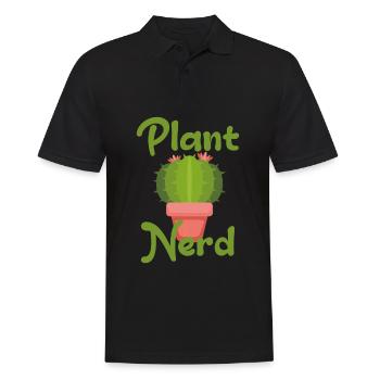 Nerd des plantes - Polo Homme - noir - Devant - Kai (181cm)
