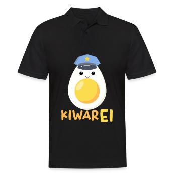 Kiwarei Austria Police Funny Egg Costume - Men's Polo Shirt - black - Front - Kai (181cm)