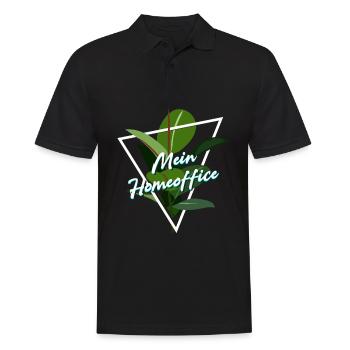 Mon bureau à domicile Arbre à caoutchouc Bureau Plante d’intérieur - Polo Homme - noir - Devant - Kai (181cm)