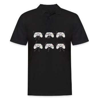 Contrôleur de yoga Namaste Méditation Entraînement Yogi - Polo Homme - noir - Devant - Kai (181cm)