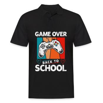 Game Over School - Men's Polo Shirt - black - Front - Kai (181cm)