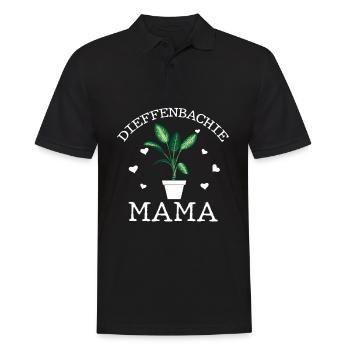 Dieffenbachia Mama - Männer Poloshirt - Schwarz - Vorne - Kai (181cm)