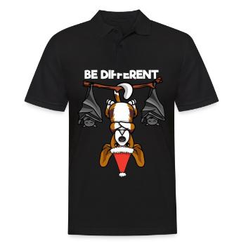 Soyez différent Beagle Bat Père Noël - Polo Homme - noir - Devant - Kai (181cm)