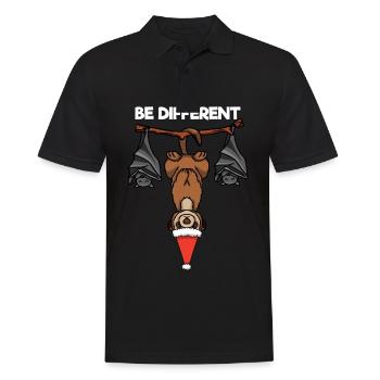 Soyez différent Suricate chauve-souris Père Noël - Polo Homme - noir - Devant - Kai (181cm)