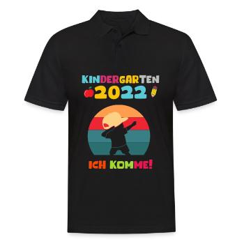 Kindergarten 2022 Ich Komme Dabbing Junge - Männer Poloshirt - Schwarz - Vorne - Kai (181cm)