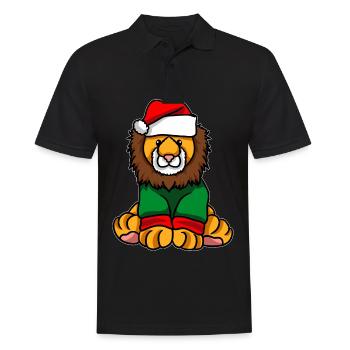 Chapeau de Noël du lion - Polo Homme - noir - Devant - Kai (181cm)