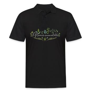 Pflanzenmudddi Pflanzenmama Plant Lady - Polo Homme - noir - Devant - Kai (181cm)