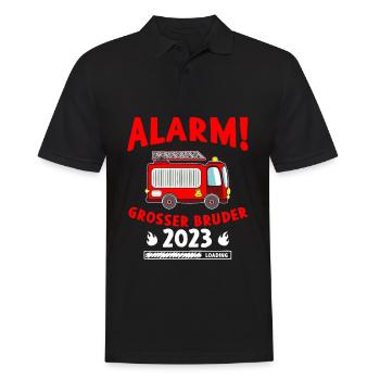 Großer Bruder 2023 - Männer Poloshirt - Schwarz - Vorne - Kai (181cm)