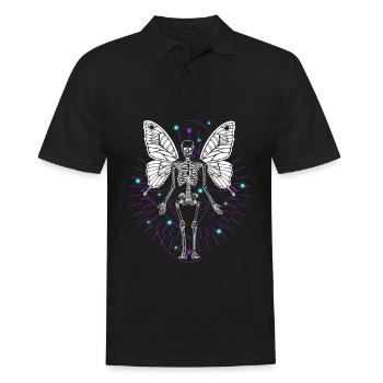 Skeleton butterfly - Men's Polo Shirt - black - Front - Kai (181cm)