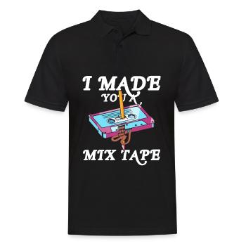 I Made You A Mixtape Classic Audio Tape Pencil - Polo Homme - noir - Devant - Kai (181cm)