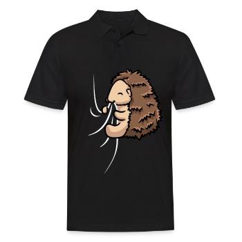 Mignon hérisson Tissu Mordant Sucer Hérisson - Polo Homme - noir - Devant - Kai (181cm)