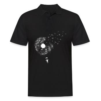 Dandelion Paragliding Skydiving Skydiver - Männer Poloshirt - Schwarz - Vorne - Kai (181cm)