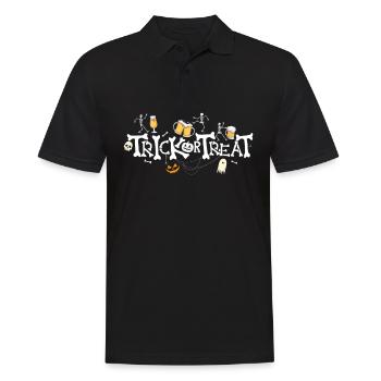 Trick Or Treat Beer - Männer Poloshirt - Schwarz - Vorne - Kai (181cm)