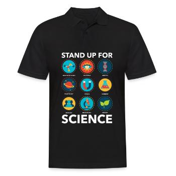 Stand Up For Science Biology Physics Teacher - Polo Homme - noir - Devant - Kai (181cm)