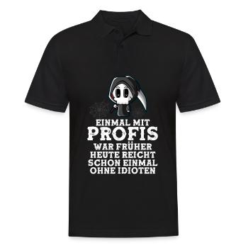 Une fois avec des professionnels suffisait aujourd’hui - Polo Homme - noir - Devant - Kai (181cm)