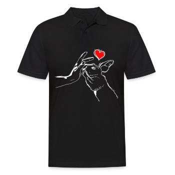 Les lapins aiment les lapins High Five - Polo Homme - noir - Devant - Kai (181cm)