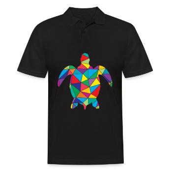 Tortue polygonale de Schildkröte - Polo Homme - noir - Devant - Kai (181cm)