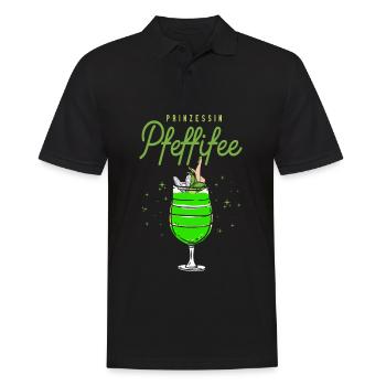 Prinzessin Pfeffifee - Männer Poloshirt - Schwarz - Vorne - Kai (181cm)